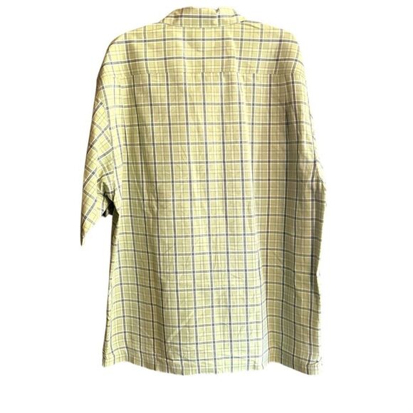 Columbia Men's Short Sleeve Button Down Shirt Green, White & Black Size Large - Picture 2 of 4